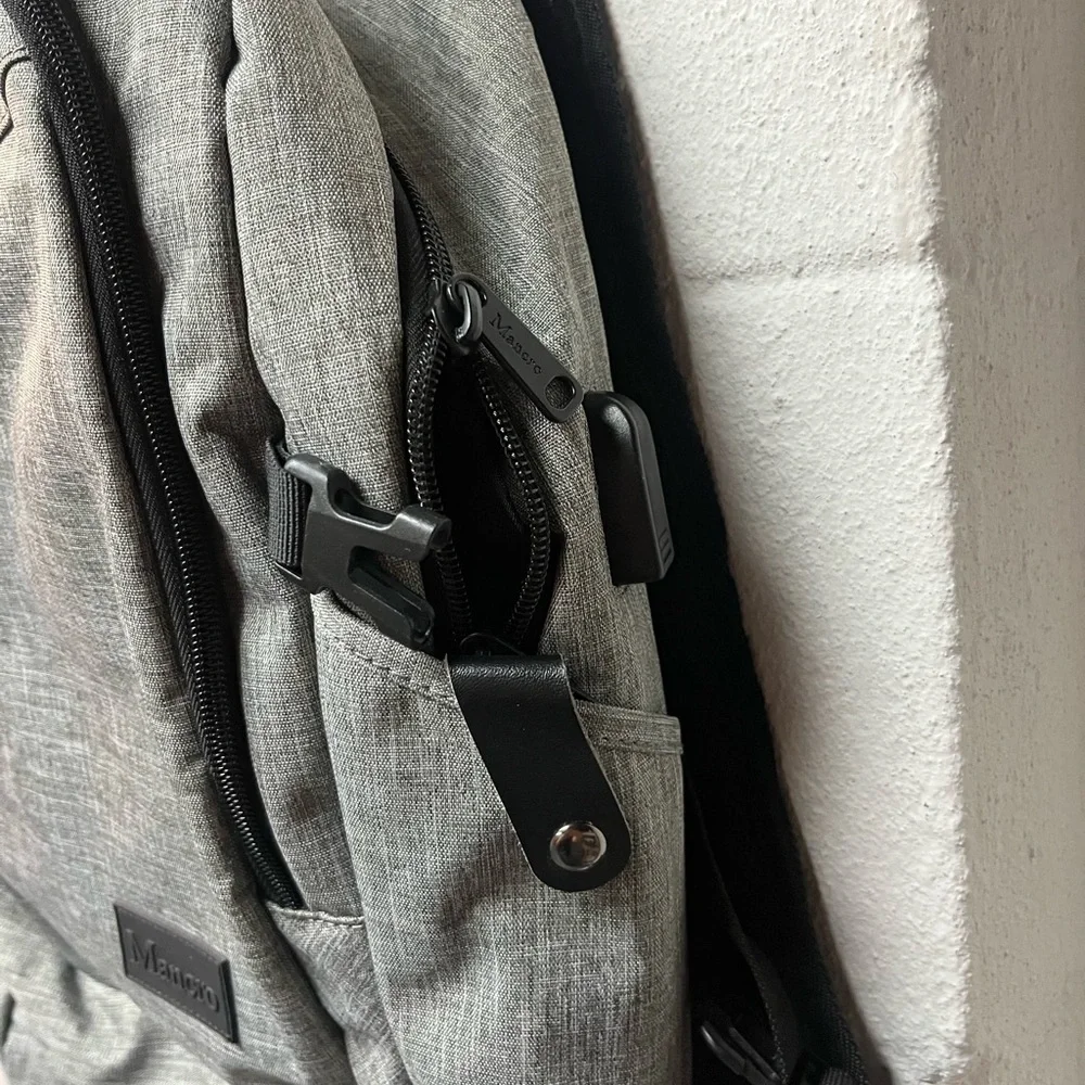 Sleek Gray Backpack for Men